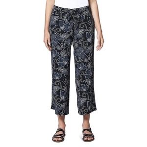 Sanctuary Calypso Floral Print Tie-Front Wide Leg Pants
